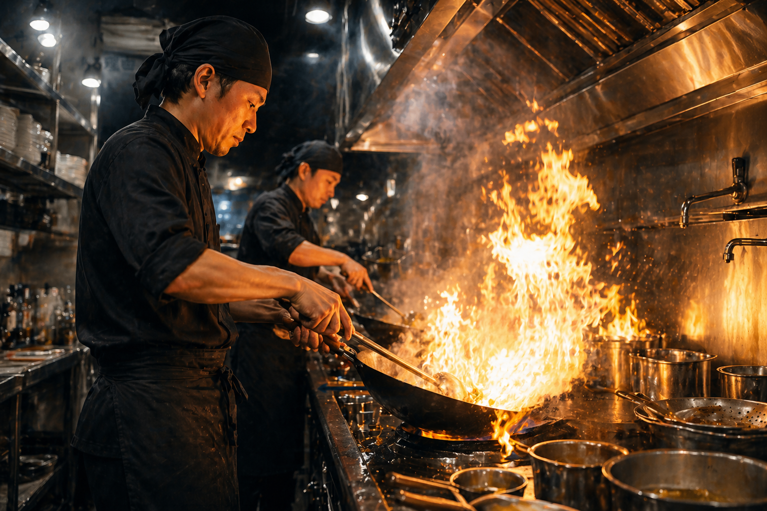 中華料理店の厨房設計 — 強火調理に対応する換気・動線の考え方